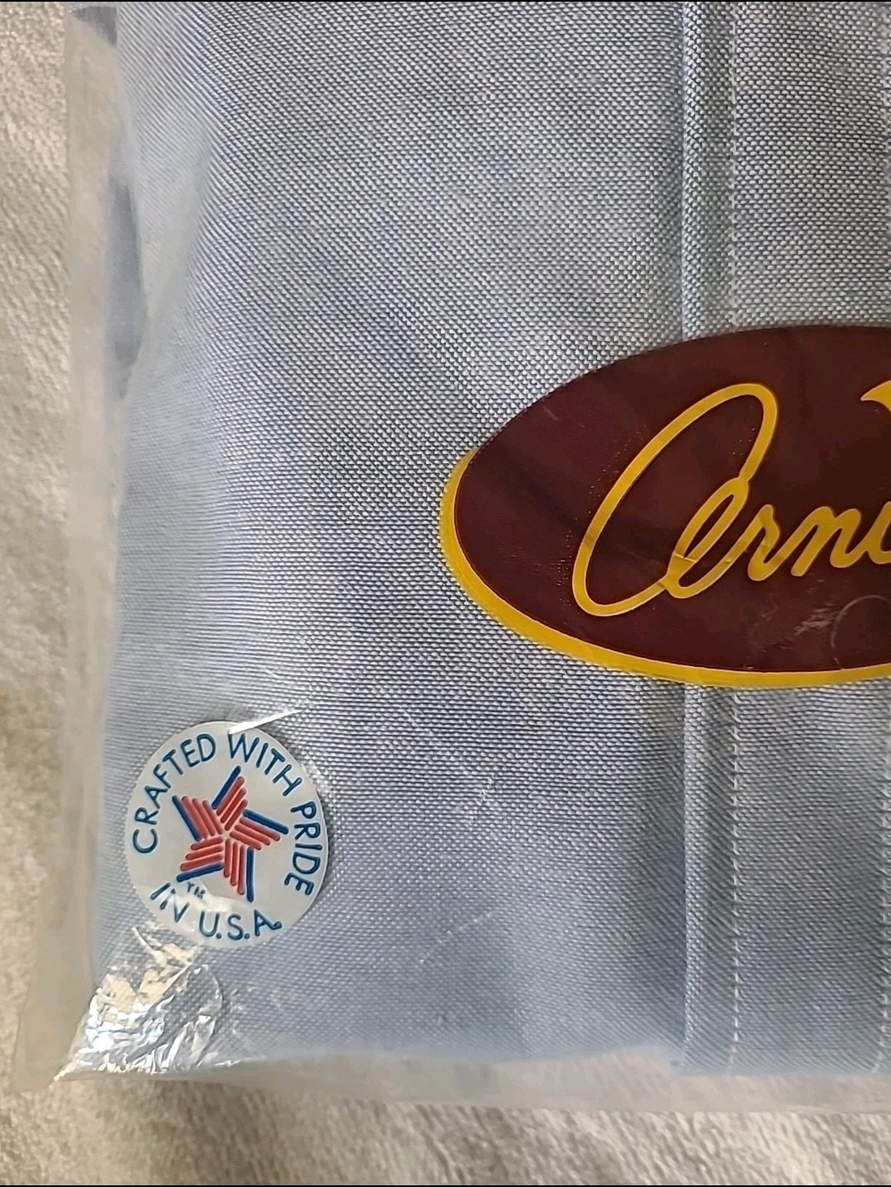 Arnie Men's Light Blue Button-Down Dress Shirt Size 17 32/33 NWT - Picture 8 of 11